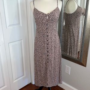 Abercrombie & Fitch Midi Animal Print Dress M